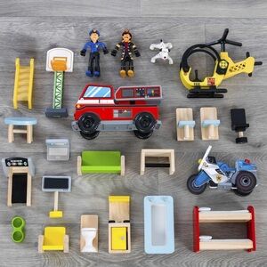 KidKraft Everyday Heroes Wooden Play Set